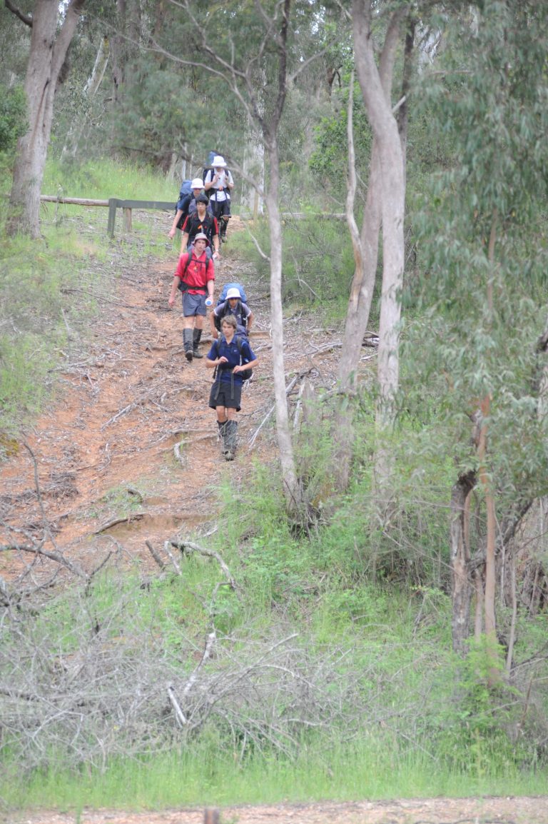 students-on-hiking-trail-at-timbertop