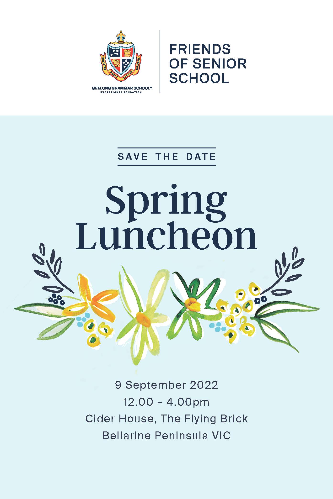 FoSS Spring Luncheon Geelong Grammar School